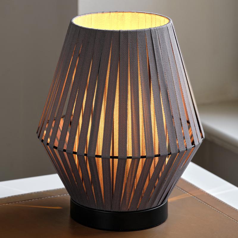 Osram Tischleuchte Decor Stripes in Anthrazit mit E14 Fassung Ø 20,5 cm