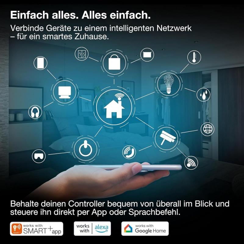 OSRAM SMART+ WIFI Boden SENSOR Green - Misst die Bodenfeuchtigkeit sowie die Bodentemperatur und sendet die Daten automatisch an das SMART+ Bewässerungssteuergerät