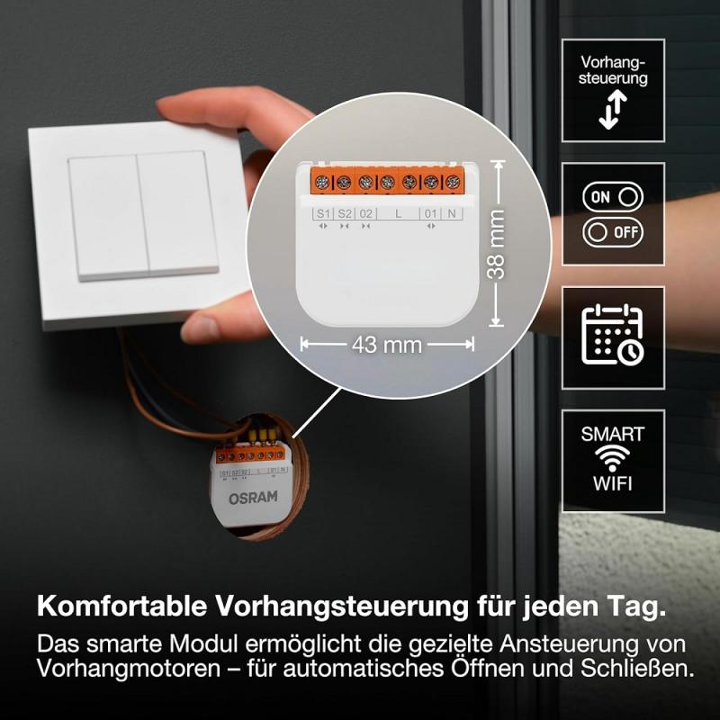 OSRAM SMART+ WIFI SWITCH MODULE CURTAIN White