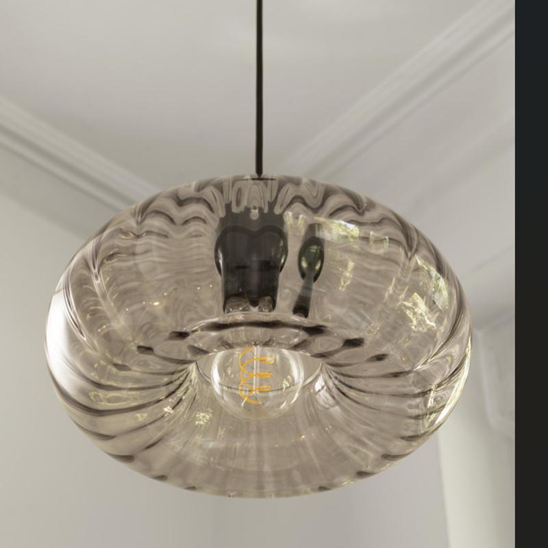 OSRAM DECOR SMOKE GLASS PENDANT E27 BLACK HÄNGELEUCHTE
