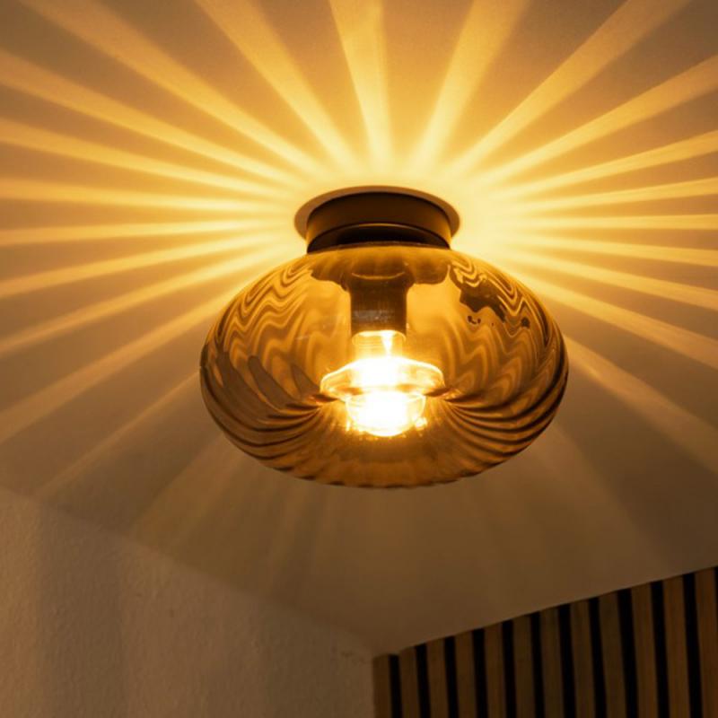 OSRAM DECOR SMOKE GLASS CEILING E27 BLACK DECKENLEUCHTE