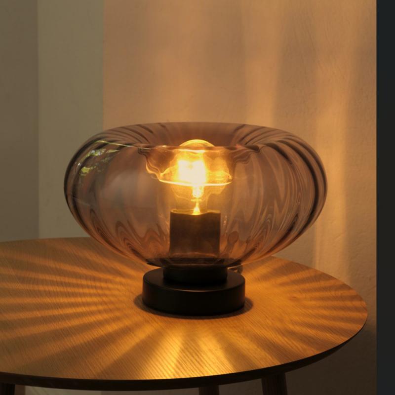 OSRAM DECOR SMOKE GLASS TABLE E27 BLACK TISCHLEUCHTE