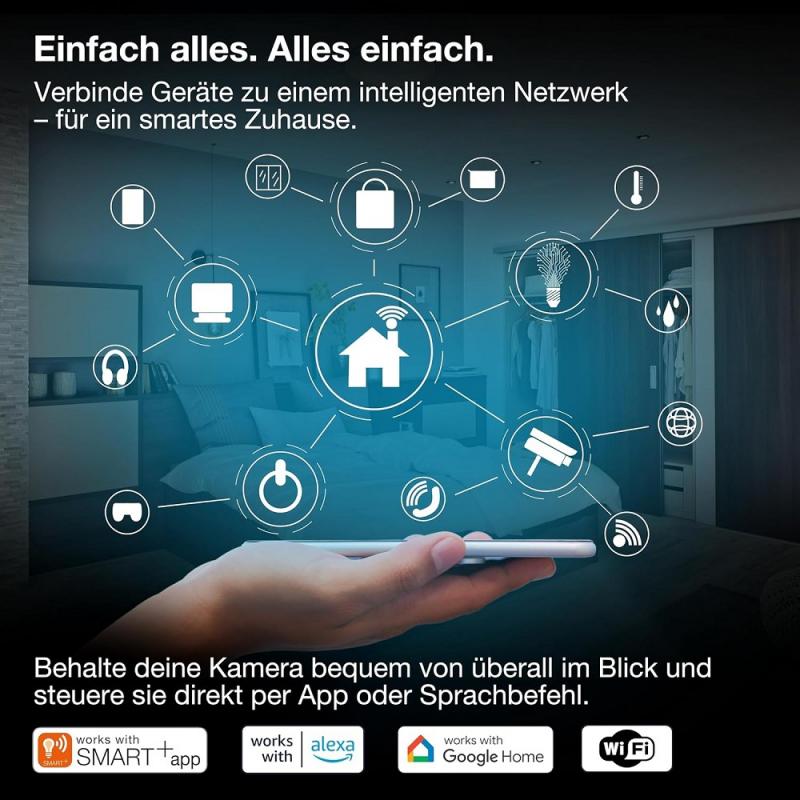OSRAM SMART+ WIFI OUTDOOR CAMERA FIXED White