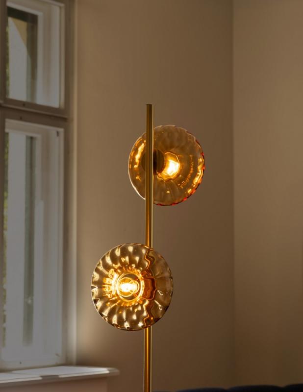 OSRAM DECOR GOLD GLASS FLOOR 2XE14 GOLD STEHLEUCHTE