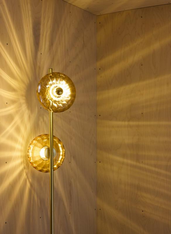 OSRAM DECOR GOLD GLASS FLOOR 2XE14 GOLD STEHLEUCHTE