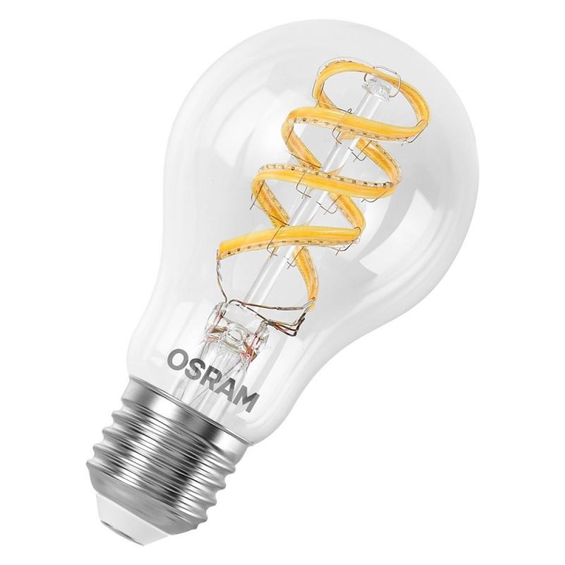 Osram E27 SMART+ MATTER Lampe A60 4,8W wie 40W Multicolor - dimmbar, steuerbar mit App oder Sprachassistent, Matter kompatibel