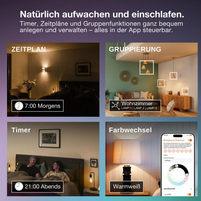 OSRAM SMART+ MATTER Spot Dimmable PAR16 GU10 4,7W 2700K 45° Smart LED Lampe