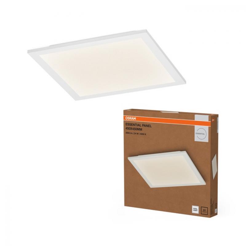 OSRAM Essential Panel Square LED-Panel 24 W 2400 lm 4000 K Neutralweiß 450 × 450 mm Weiß IP20