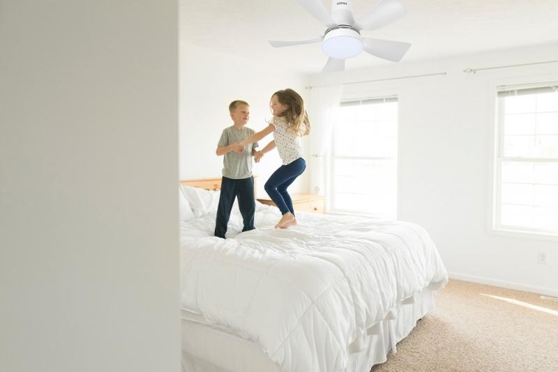 OSRAM Ceiling Fan Leste Deckenventilator mit Licht 21W CCT Weiß