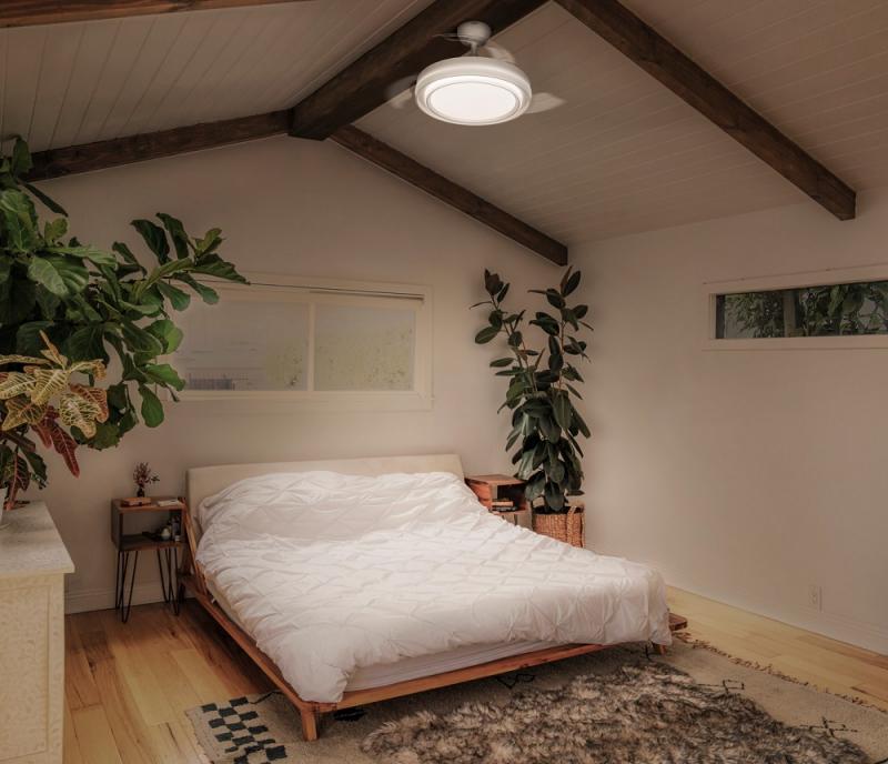OSRAM Ceiling Fan Poniente 1060 mm 66W CCT Deckenventilator mit LED-Licht und Fernbedienung