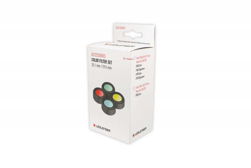 Nur noch angezeigter Bestand verfügbar:  Ledlenser 502238 Color Filter Set 35.1mm für Taschenlampe