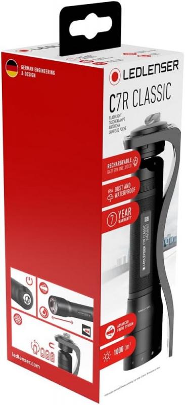 LEDLENSER P7R Pro Taschenlampe 2000 lm Wiederaufladbar IP68 Schwarz