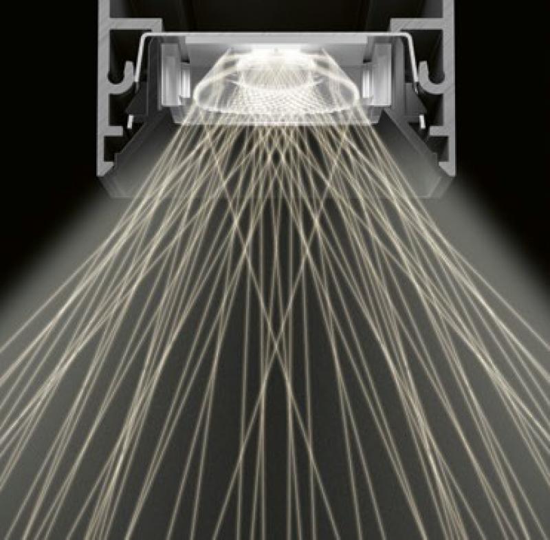 Siteco Silica 21 Hängeleuchte direkt/indirekt symmetrisch breit strahlend, ELDACON® L, Darklight-Reflektor, schwarz, Lichtfarbe 840, UGR ≤ 19, DALI 2, verkehrsweiß (RAL 9016)