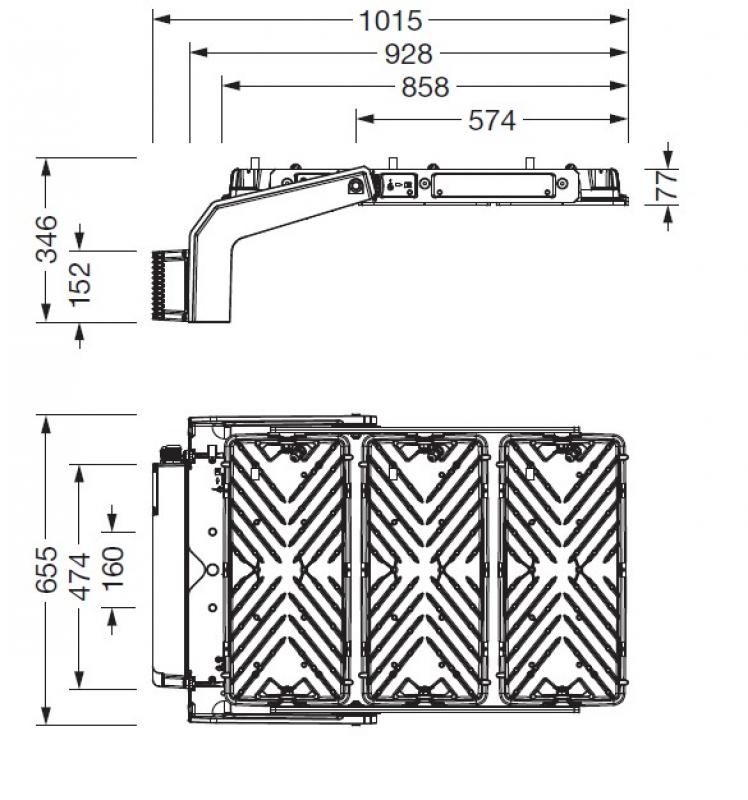 Siteco Fluter Floodlight FL 11 maxi pro, Fluter, PL33T, asymmetrisch strahlend 4000K