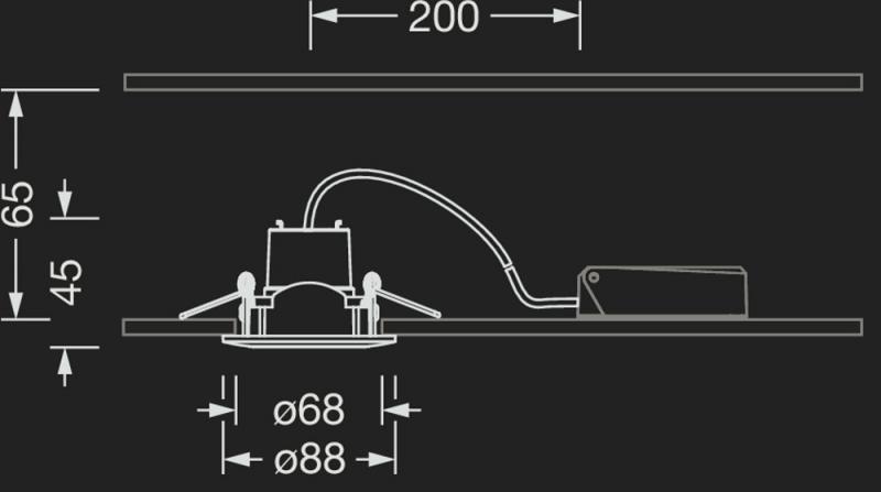 Siteco Lunis 41 Spot 3000K warmweißes Licht Multilumen Einbau ø6,8cm 560lm