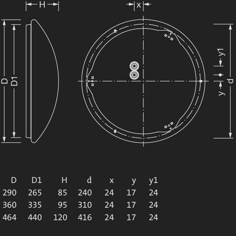 Siteco Rondel 31 LED Deckenleuchte Rondel 31, direkt strahlend, 120°, Lichtfarbe 830/840, DALI 2, Multilumen, weiß 2500lm 20W