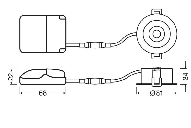 LEDVANCE Spot SP AIR ADJ P 4W 930 DIM IP23  in weiß - hohe Farbwiedergabe