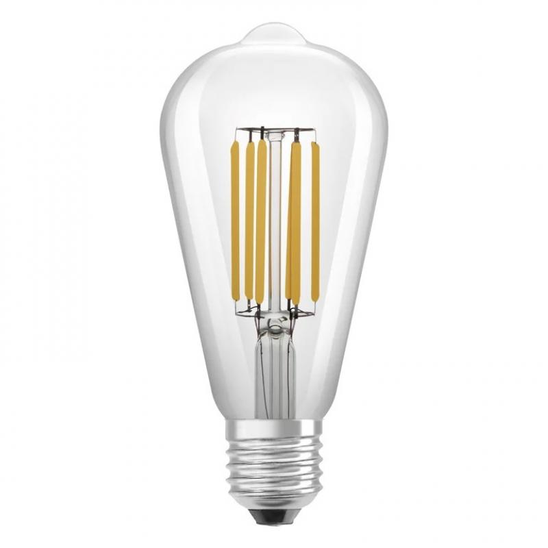 LEDVANCE LED Classic Edison 60 Filament Energy Efficiency Class A S 3,8W 830 Clear E27 3000K warmweißes Licht