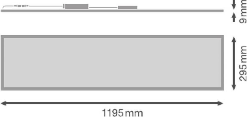 LEDVANCE LED Einlege Panel Comfort 1200x300 33 W 4000 K neutralweißes Licht