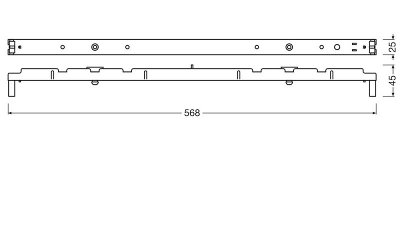 LEDVANCE Leuchteneinsatz f.LED-Tube T5 AC, 568mm