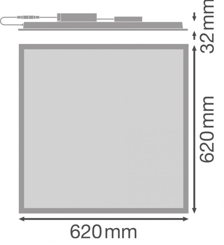 LEDVANCE LED PANEL Comfort 625 33W 840 4000K neutralweiß U19