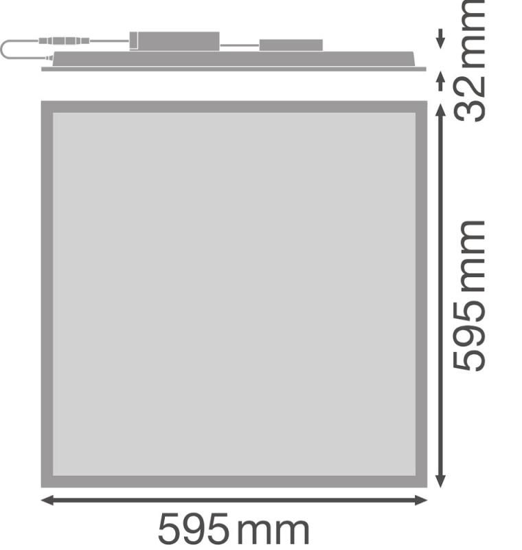 LEDVANCE LED Panel Comfort 600mm 28W 4000K universalweißes Licht UGR ≤ 19