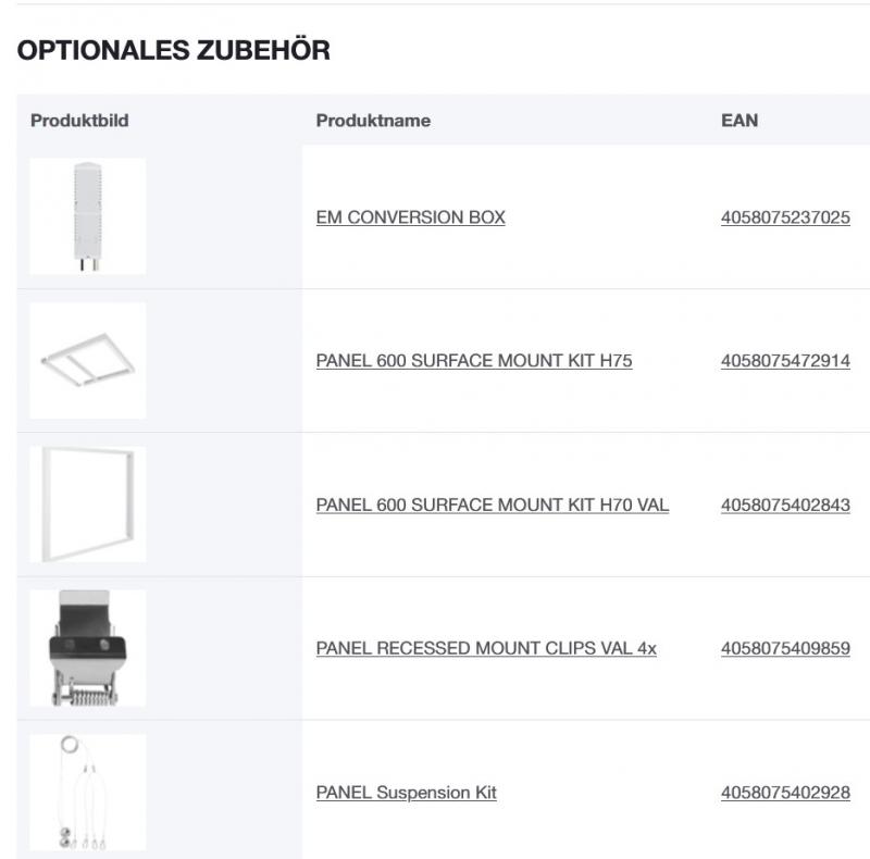 LEDVANCE LED Panel Comfort 600mm 33W 3000K warmweißes Licht