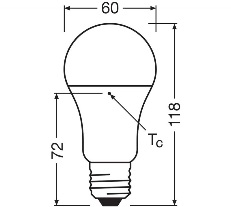 Ledvance E27 LED Lampe Classic A100 dimmbar matt 14W wie 100W 2700K warmweißes Licht