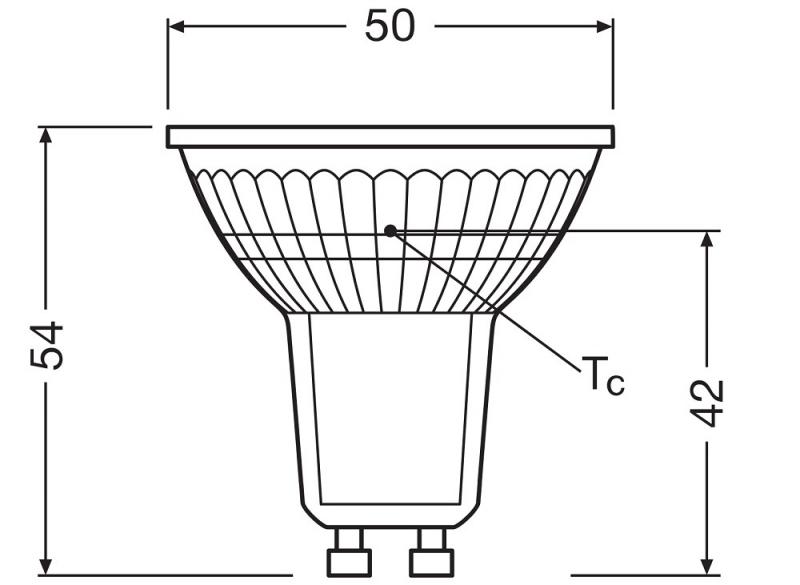 10er Vorteilspack Ledvance GU10 PAR16 LED Spot 36° 2,6W wie 35W 2700K warmweißes Licht