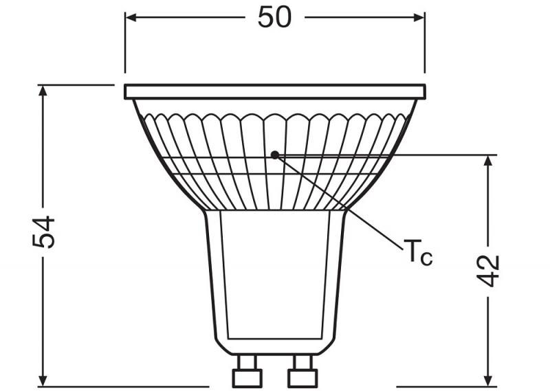 Ledvance GU10 PAR16 LED Spot 36° 2,6W wie 35W 4000K 840 universalweißes Licht