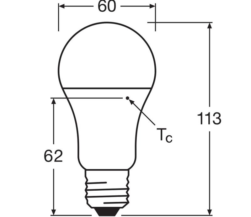 Ledvance E27 LED Lampe Classic matt 10W wie 75W 2700K warmweißes Licht - Performance Class