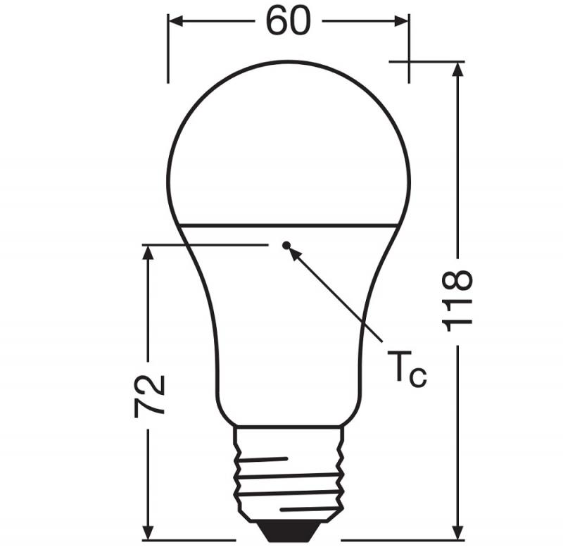 Ledvance E27 LED Lampe Classic matt 13W wie 100W 2700K warmweißes Licht - Performance Class