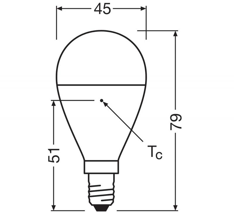 Ledvance E14 LED Tropfenlampe Classic matt 6,5W wie 60W 2700K warmweißes Licht - Value Class