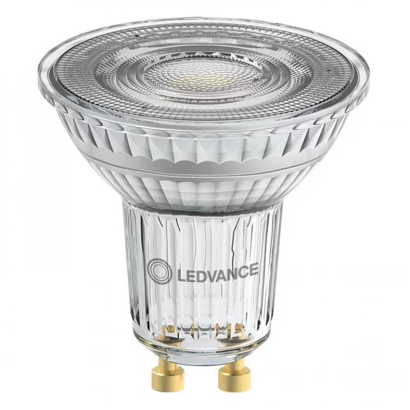 Ledvance GU10 PAR16 Reflektor 36° 6.1W wie 80W dimmbarer warmweißer Strahler 2700K 90Ra mit hoher Farbwiedergabe