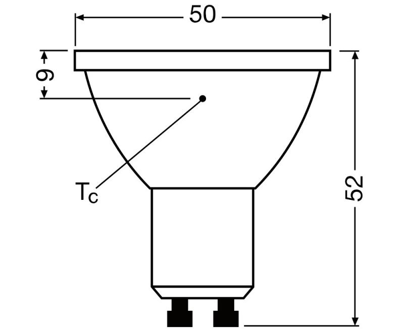 Ledvance GU10 PAR16 Reflektor 36° 3,4W wie 35W dimmbarer warmweißer Strahler 2700K 97Ra sehr hohe Farbwiedergabe