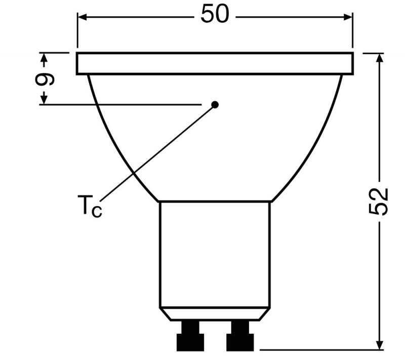 Ledvance GU10 PAR16 Reflektor 36° 3,4W wie 35W dimmbarer warmweißer Strahler 3000K 97Ra sehr hohe Farbwiedergabe
