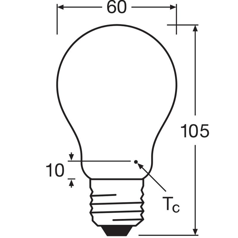 Helle Ledvance Dimmbare E27 Classic A 100 Filament LED Lampe 11W wie 100W 2700K warmweißes Licht