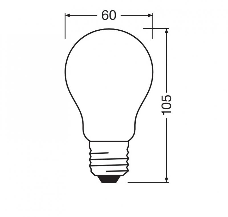 Ledvance E27 Retrofit CLASSIC LED Lampe gefrostet 7,5W wie 75W 2700K warmweißes blendfreies Licht
