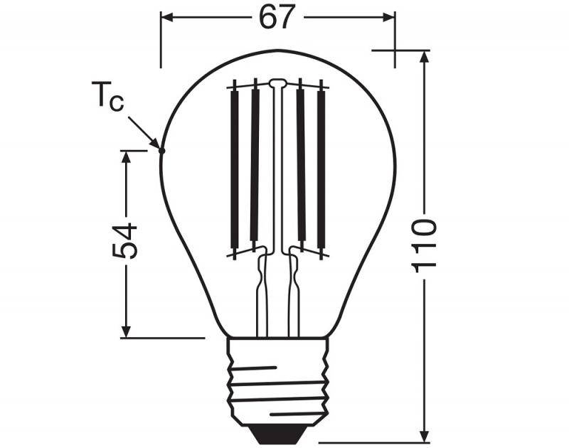 Ledvance E27 LED Lampe Classic dimmbar klar 13,8W wie 100W 2700K warmweißes Licht CRI97 sehr hohe Farbwiedergabe