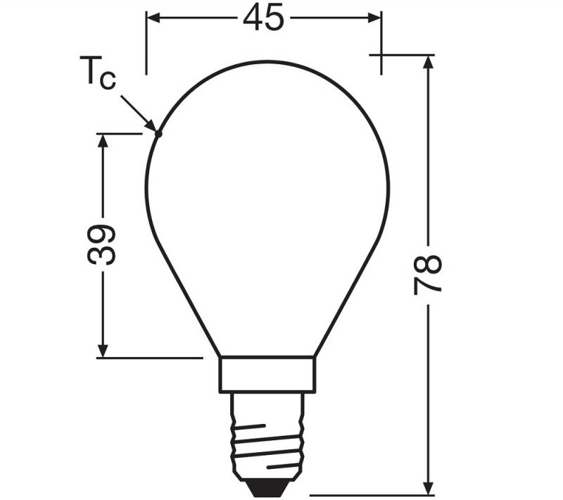 Ledvance E14 LED Tropfenlampe Classic matt dimmbar 4,2W wie 40W 2700K warmweißes Licht hohe Farbwiedergabe CRI97