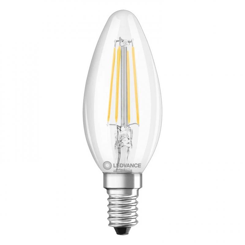 Ledvance E14 LED Kerzenlampe Classic dimmbar klar 3,4W wie 40W 2700K warmweißes Licht