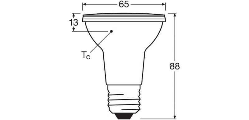 Ledvance E27 PAR20 Reflektorlampe 36° 6,4W wie 50W dimmbarer Strahler mit warmweißem Licht 2700K hohe Farbwiedergabe 90Ra