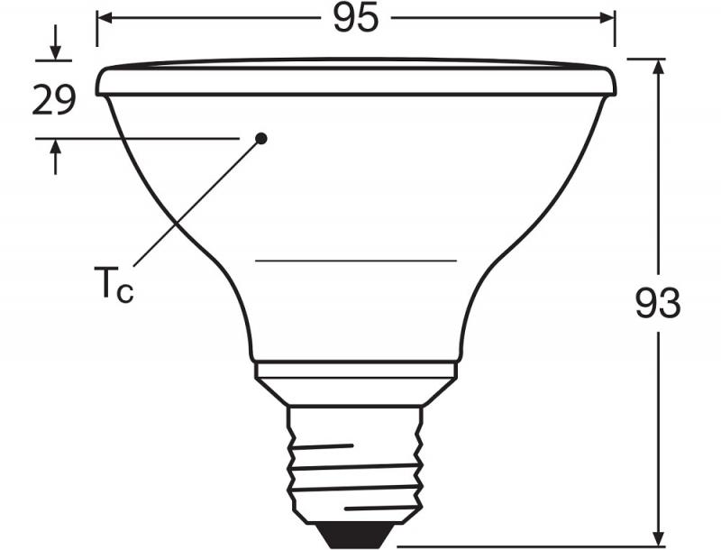 Ledvance E27 PAR30 Reflektor 36° 10W wie 75W dimmbarer Strahler mit warmweißem Licht 2700K mit hoher Farbwiedergabe 90Ra