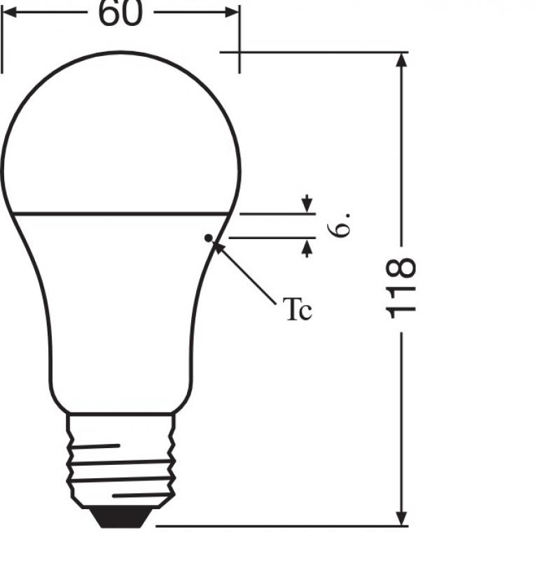 OSRAM LED CLASSIC A VALUE CLASSIC A75 10W 827 E27 LED Lampe matt 1055lm 2700K ersetzt 75W