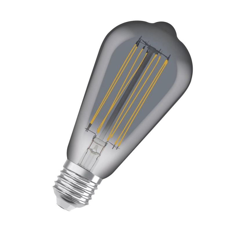 Osram LED VINTAGE E27 Glühlampe Edison SMOKE 11W wie 42W dimmbar extra warmweißes gemütliches Licht