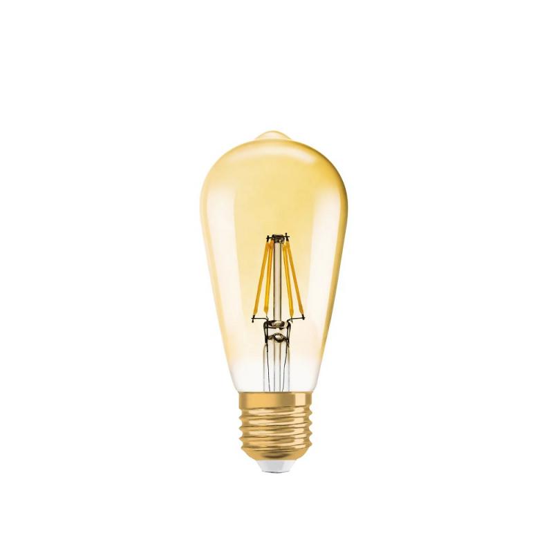 Osram E27 VINTAGE LED-Glühbirne in Kolbenform Gold-Filament 4W wie 35W extra warmweiß