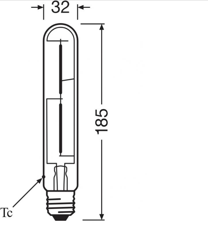 Osram E27 VINTAGE 1906 Tubular Filament LED-Leuchtmittel Retro-Look 4W wie 35W 2000K extra warmweißes Licht