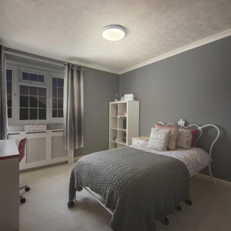 OSRAM Orbis Flache LED-Deckenleuchte Slim Moia 28cm weiß 20W Warmweißes Licht