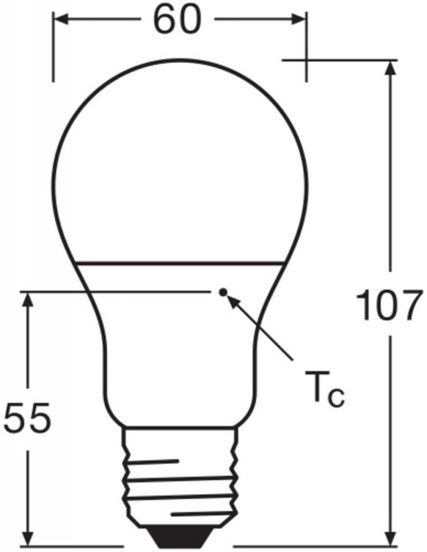 Osram E27 LED Lampe VALUE 8,5W wie 60W 4000K neutralweißes Licht blendfreie weiß mattierte Glühbirne