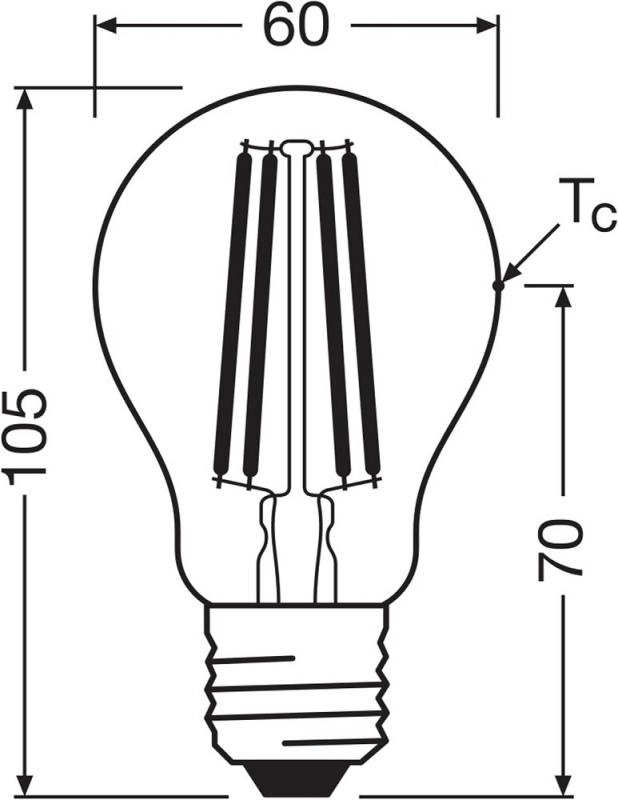 6er Set Osram E27 LED Lampe CLASSIC besonders effizient 2,2W wie 40W 4000 K neutralweißes Licht